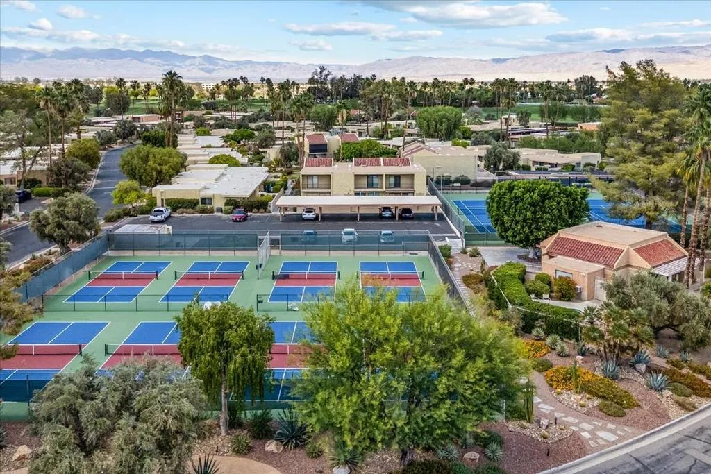 Aerial of courts