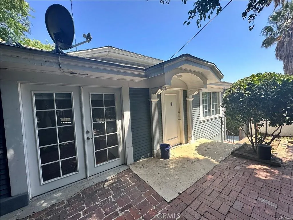 Front unit entrance and private patio
