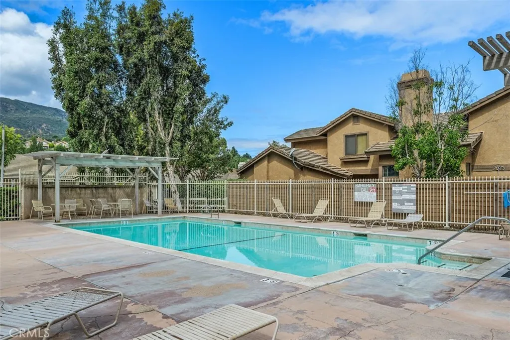 Pool with Covered Area
