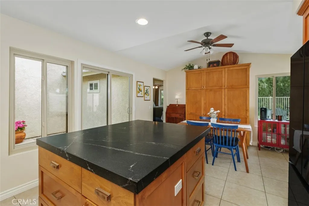 Kitchen looking to the spacious Atruim  with easy access Sliding Doors endless possibilities