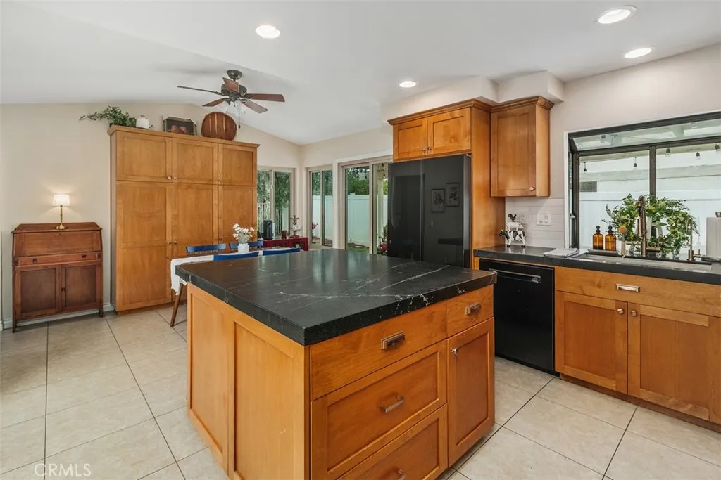 Beautiful Kitchen Cabinetry with Granite Top and Large Island