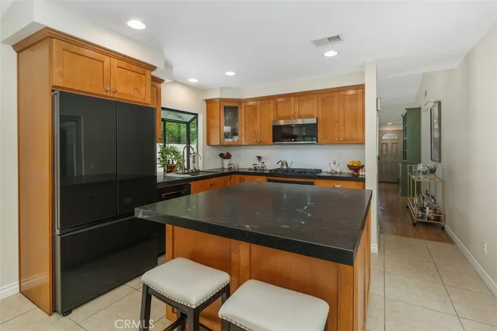 Kitchen Open and Light with Recessed Lighting