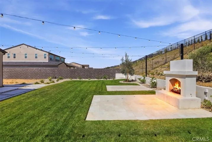 Built in fireplace