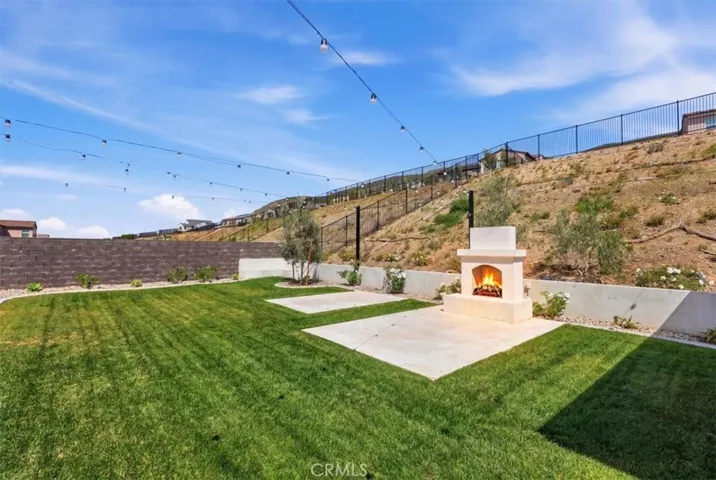 Built in fireplace
