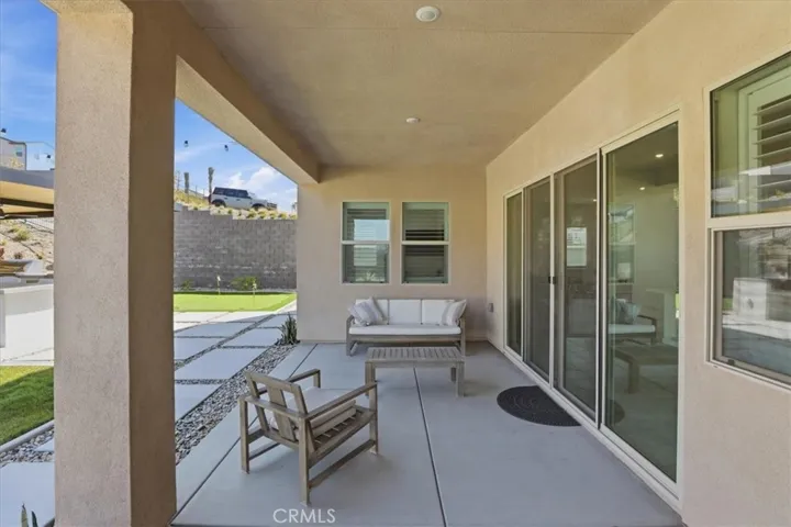 Sitting covered patio
