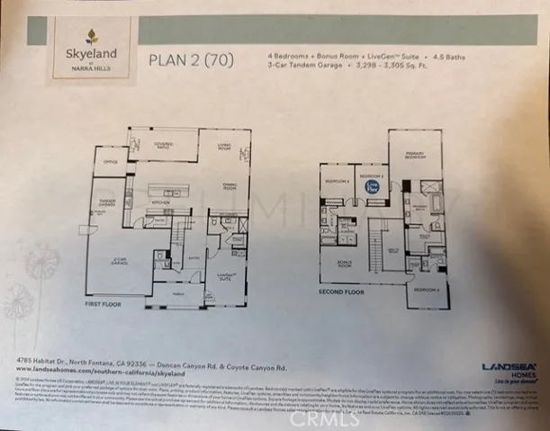Plan 2 layout from builder