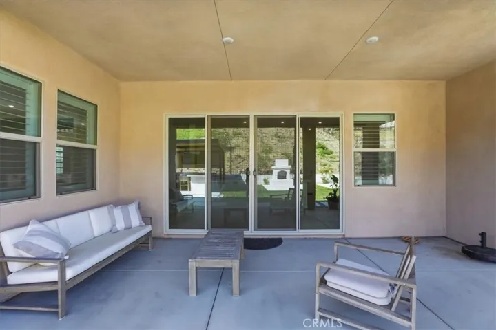 Sitting covered patio
