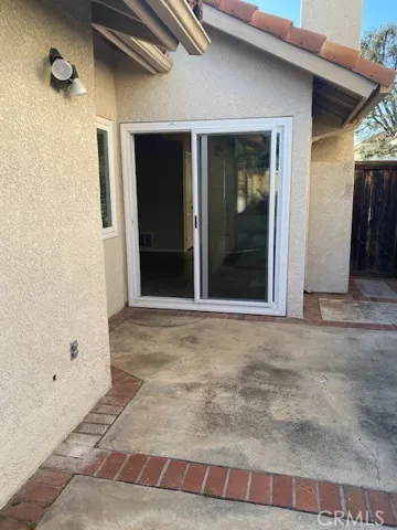 Slider to Living Room from backyard patio