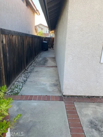 Side yard with gate