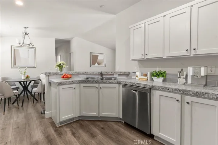Open kitchen virtually staged