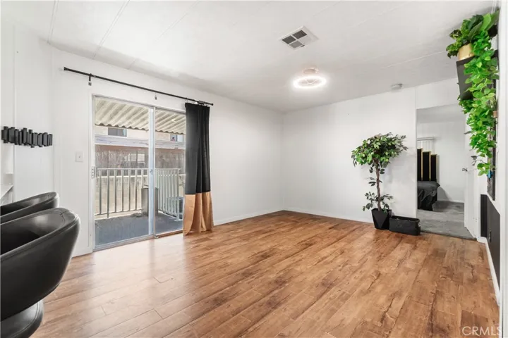 Family Room with sliding door to outside deck/porch