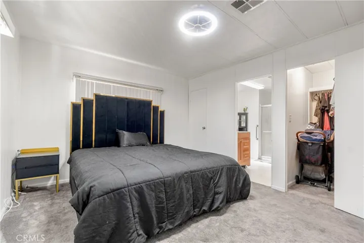 Primary Bedroom with partial Primary Bath and Walk-In-Closet view