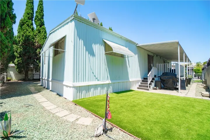 East side yard and backyard view