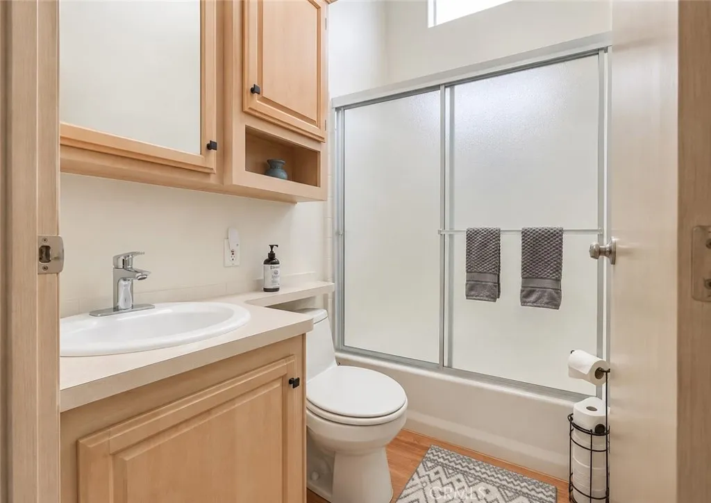 Bathroom with tons of natural light.
