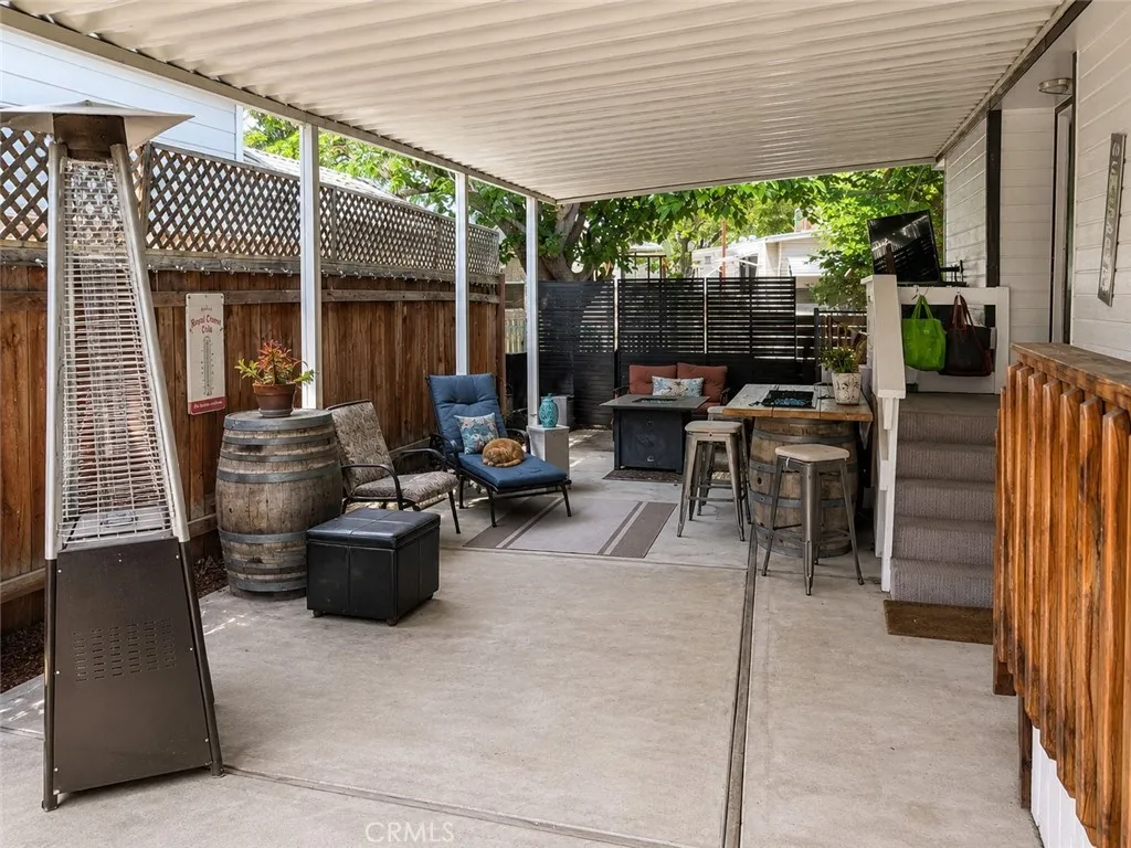 Entertaining patio