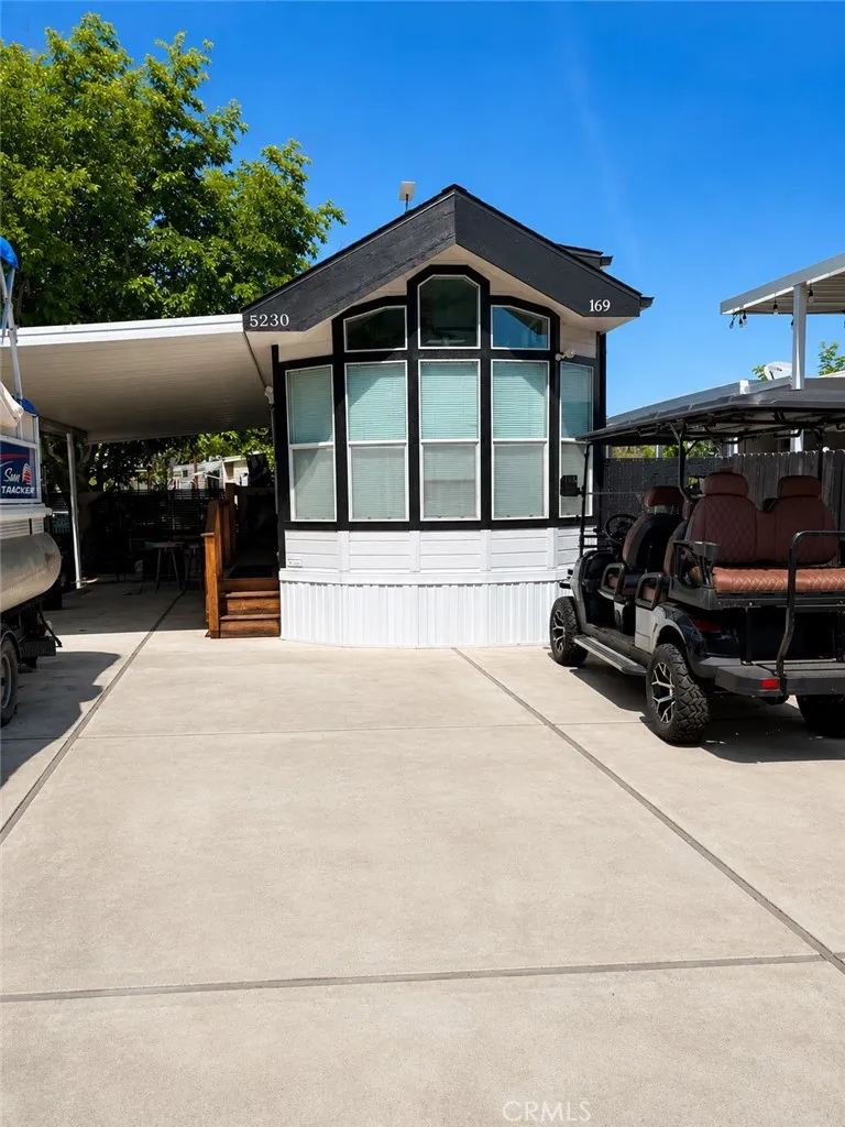 Plenty of toy parking, including RV.