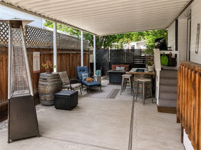 Entertaining patio