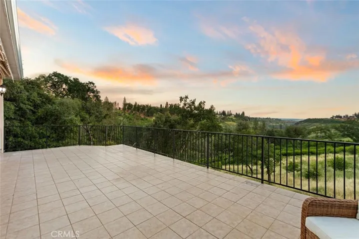 View from main floor balcony