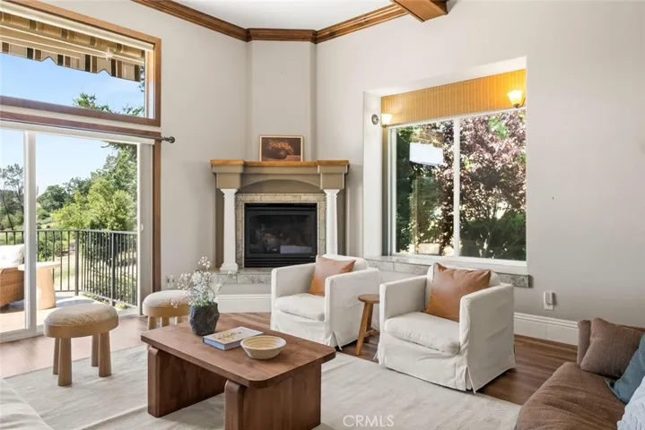 Main floor living room fireplace