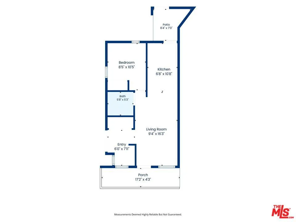 Floorplan of one unit