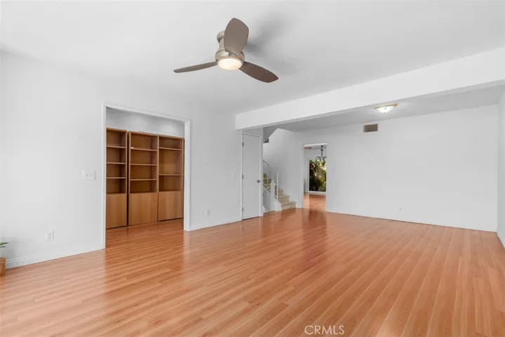 VIEW OF LIVING ROOM - OFFICE FROM SLIDING GLASS DOORS