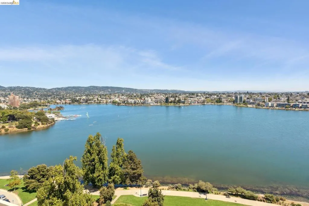 Water view featuring nearby urban area