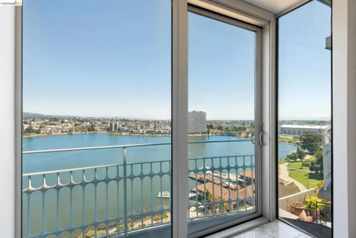 Water view featuring nearby urban area
