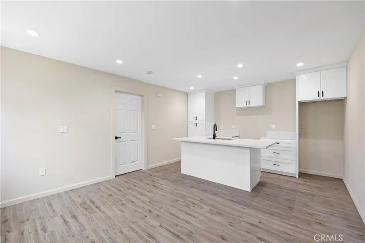 Open concept living room and kitchen
