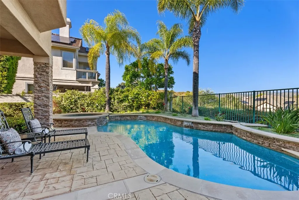 Backyard Pool and Spa with Mountain Views