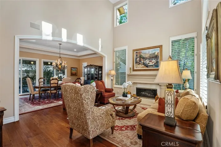 Living Room opens to Dining Room