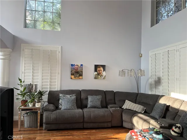 Formal Living Room with Cathedral Ceilings