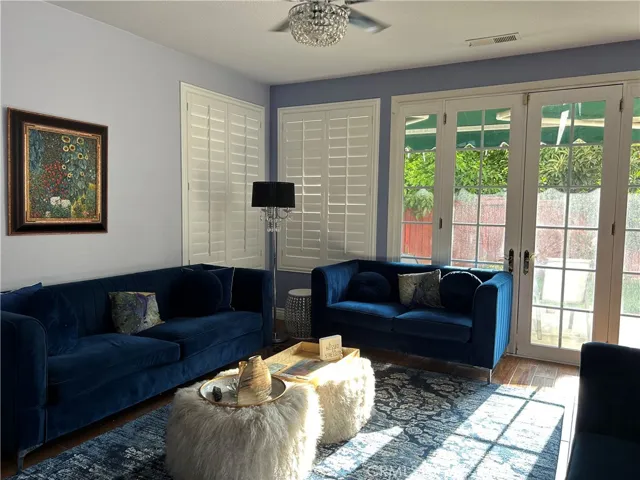 French Doors and Wood Shutters