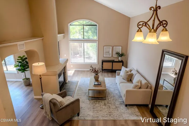 Virtually Staged Living Room
