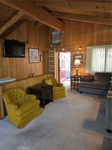 Living Room with slider to deck