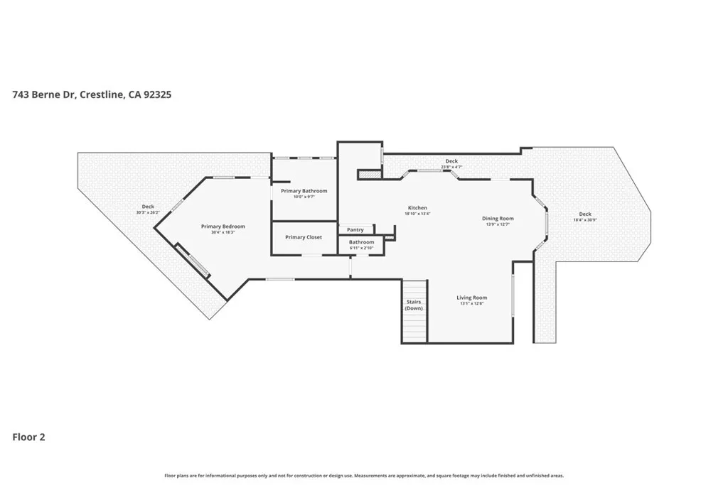 Main Level: Primary Bedroom and Bath, Great Room, Kitchen, and Laundry