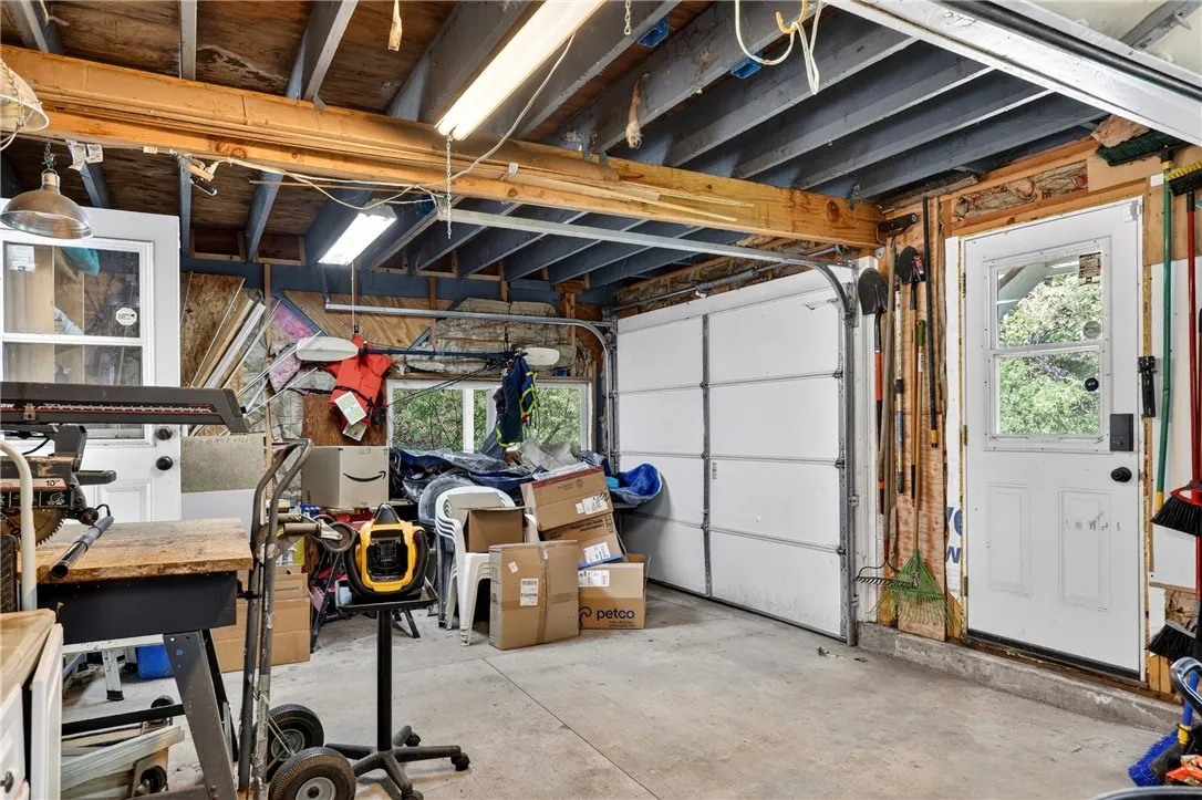 Single car garage for all your toys: bikes, scooters, kayaks, and paddle boards!