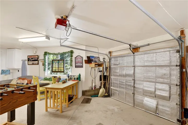 Attached garage has been converted into a place to play!