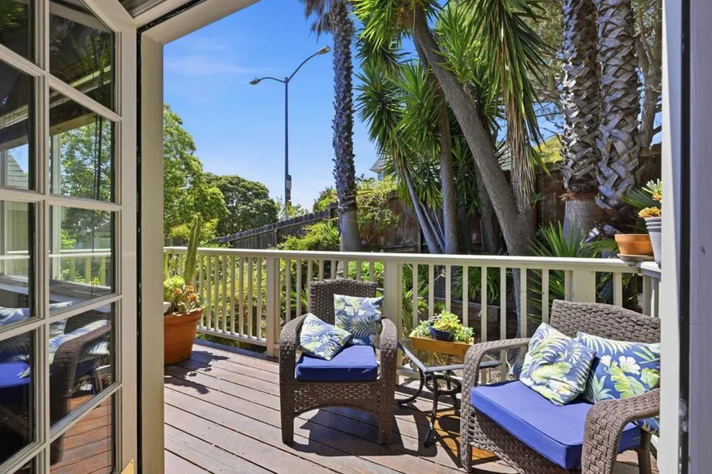 Private deck with views.