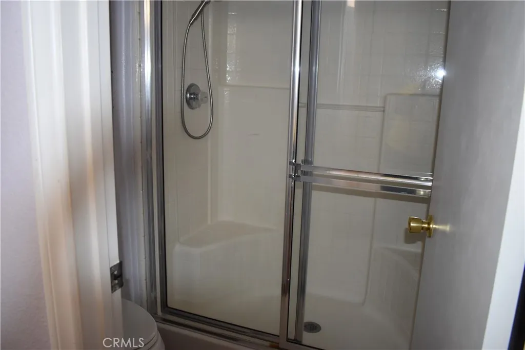 primary shower and toilet