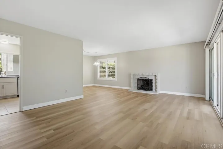 Original living and dining room - see virtually staged photo too