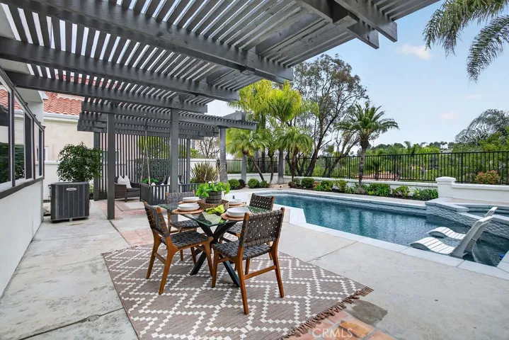 Outdoor dining area