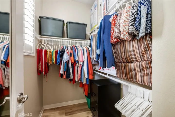 Walk-in closet off of Master Suite