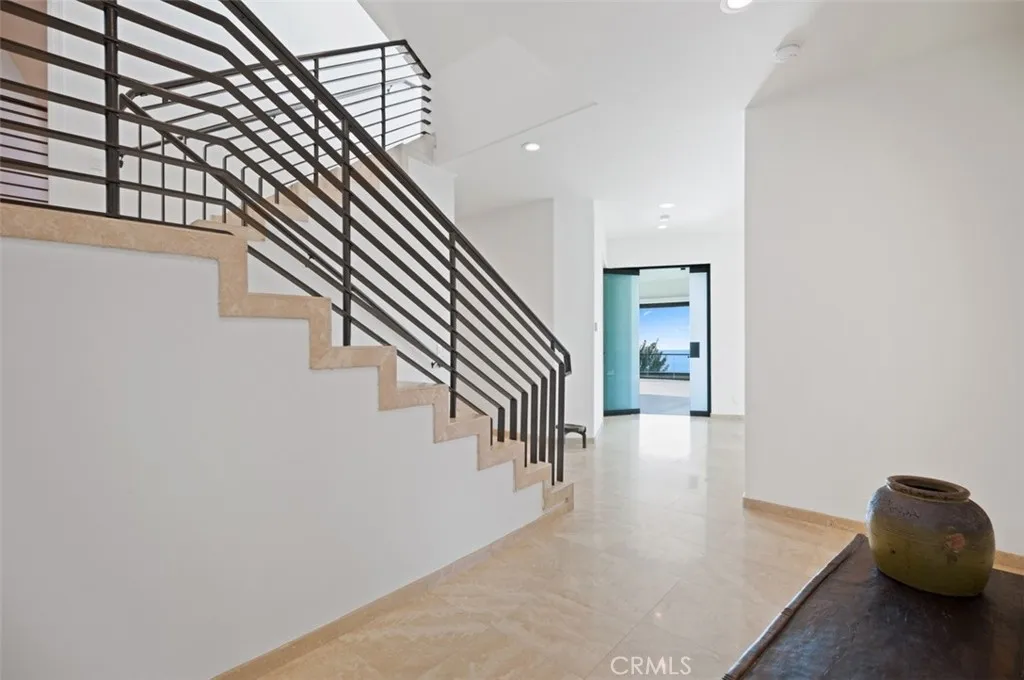 Downstairs hallway overlooking Master Bedroom Entrance
