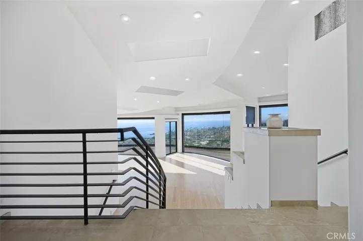 Entrance of property, hallway stairs to Living quarters, greeting you and your guests with spectacular Ocean Views..