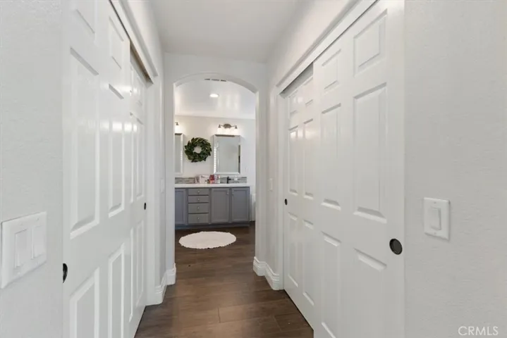 Primary room closet area