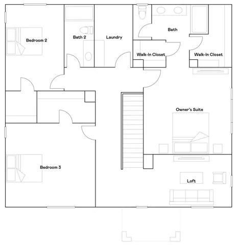 Residence 2 - level 2 floorplan