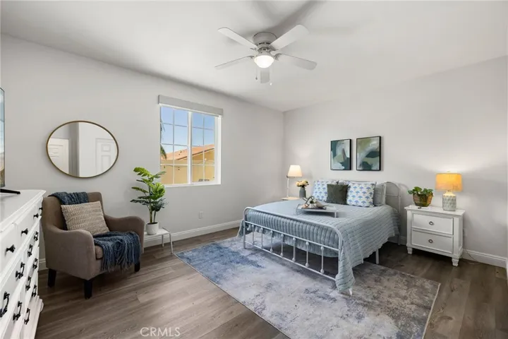 Main floor bedroom with attached full bath