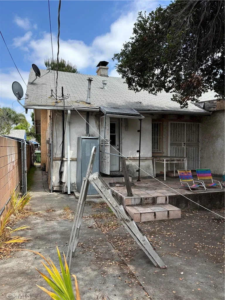 Back side of home