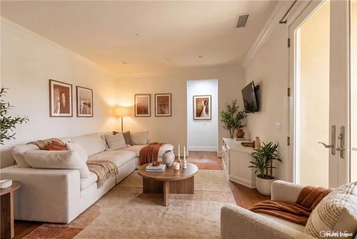 Loft area virtually staged