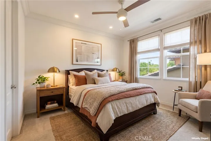 Secondary Bedroom Virtually staged